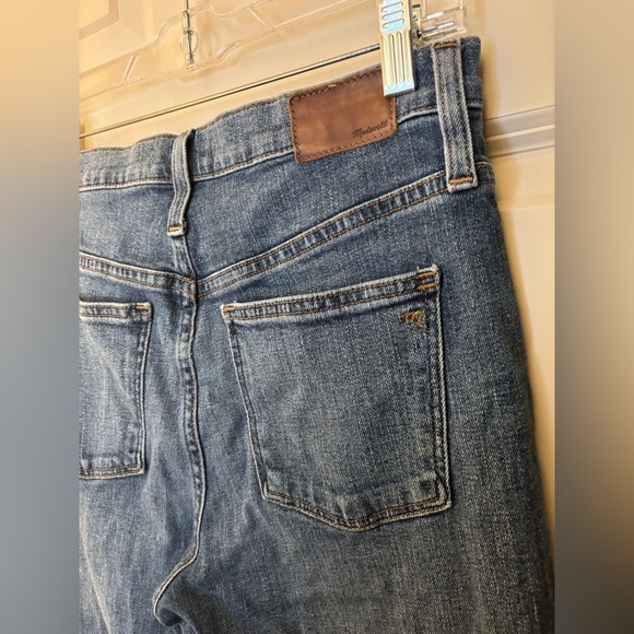 Madewell High Rise Slim Boy Jean in Medium Blue, Size 27 Petite - Picture 6 of 10